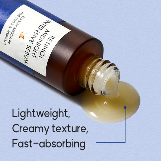 DANIQUE Retinol Midnight Intensive Serum - Stem Cell Advanced Solution for a Youthful Look and Wrinkle Care - 30ml, Korean Skin Care Beauty Serum Booster