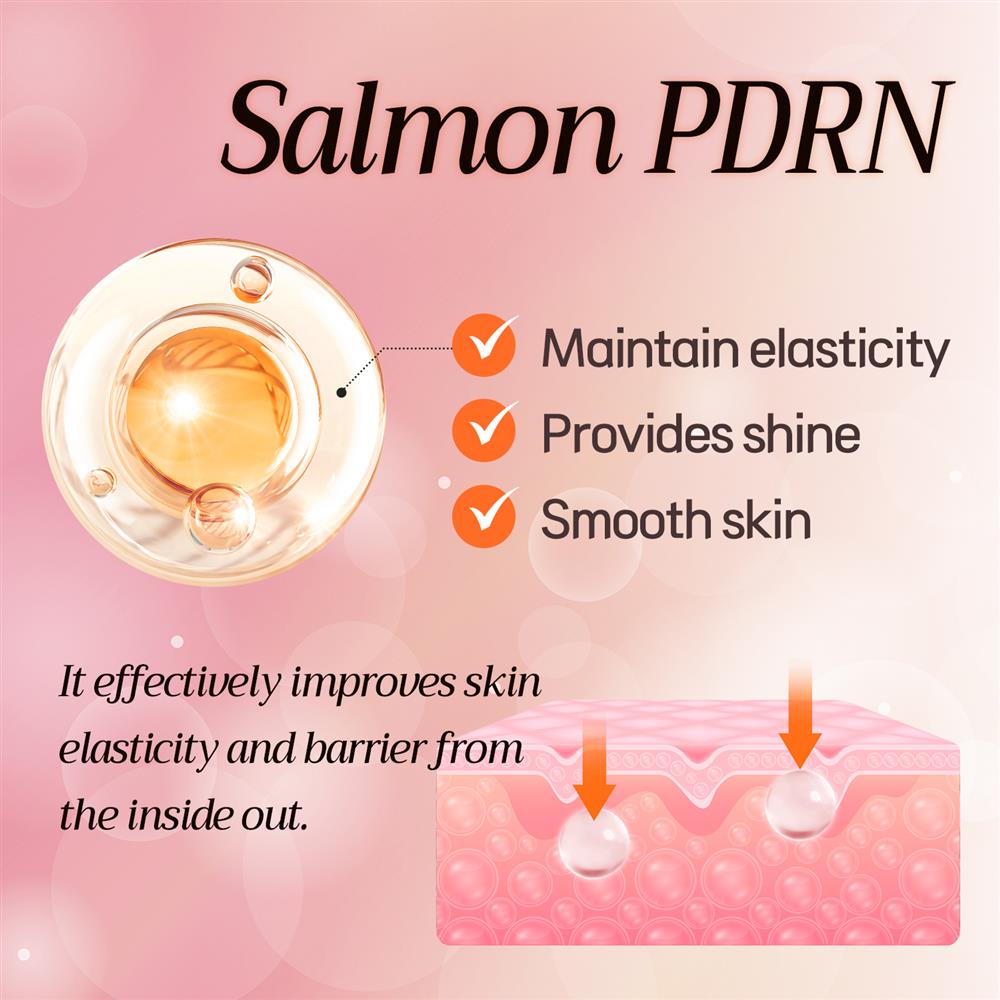 Salmon PDRN Ampoule 28 days - Moisture Skincare Gift Set - Korean Skincare Luxury Premium High-end Hydrating Anti Aging Serum [CELL FUSION C]