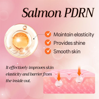Salmon PDRN Ampoule 28 days - Moisture Skincare Gift Set - Korean Skincare Luxury Premium High-end Hydrating Anti Aging Serum [CELL FUSION C]