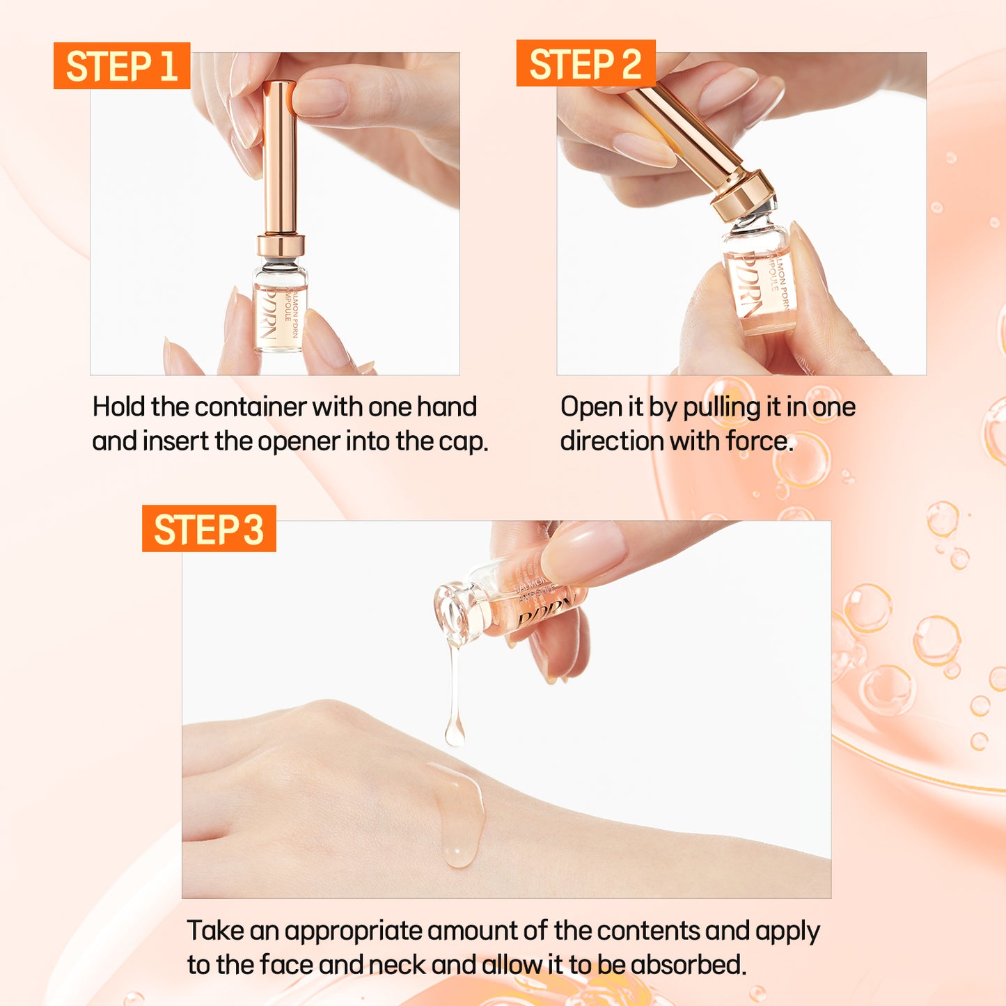 Salmon PDRN Ampoule 7 days - Moisture Skincare Gift Set - Korean Skincare Luxury Premium High-end Hydrating Anti Aging Serum [CELL FUSION C]