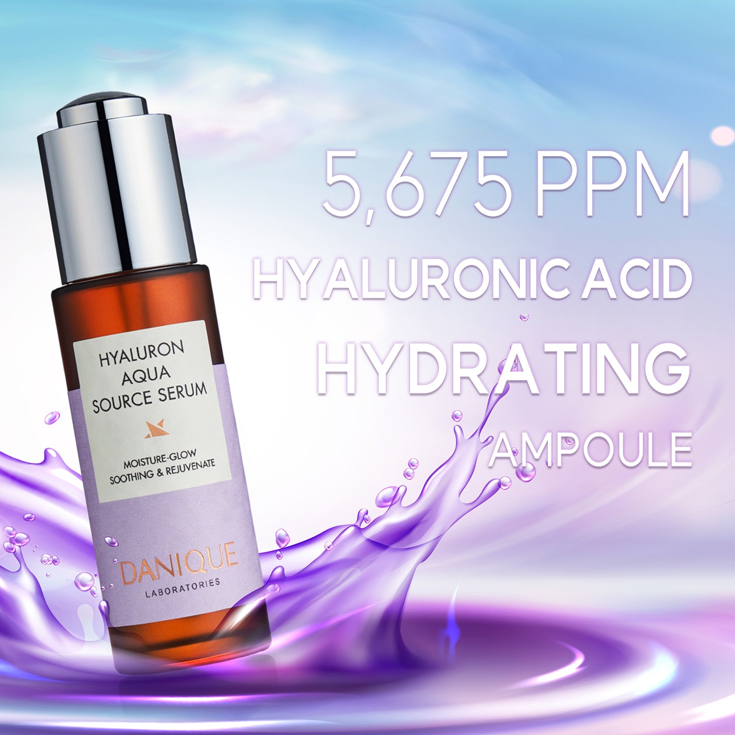 DANIQUE Hyaluron Aqua Source Serum 30ml, Stem Cell Korean Skin Care Beauty Serum Booster
