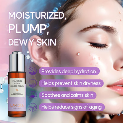 DANIQUE Hyaluron Aqua Source Serum 30ml, Stem Cell Korean Skin Care Beauty Serum Booster