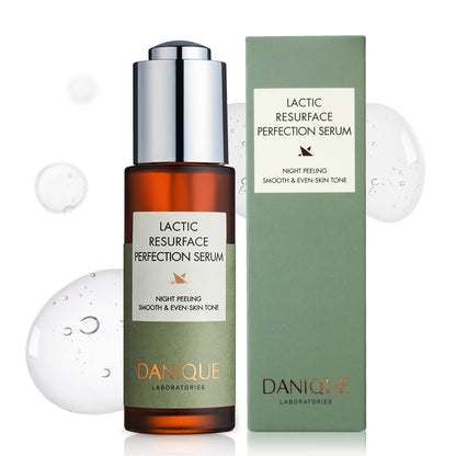 DANIQUE  Lactic Resurface Perfection Lactic Acid Night Peeling Serum for Even Skin Tone 30ml, Korean Skin Care Beauty Serum Booster
