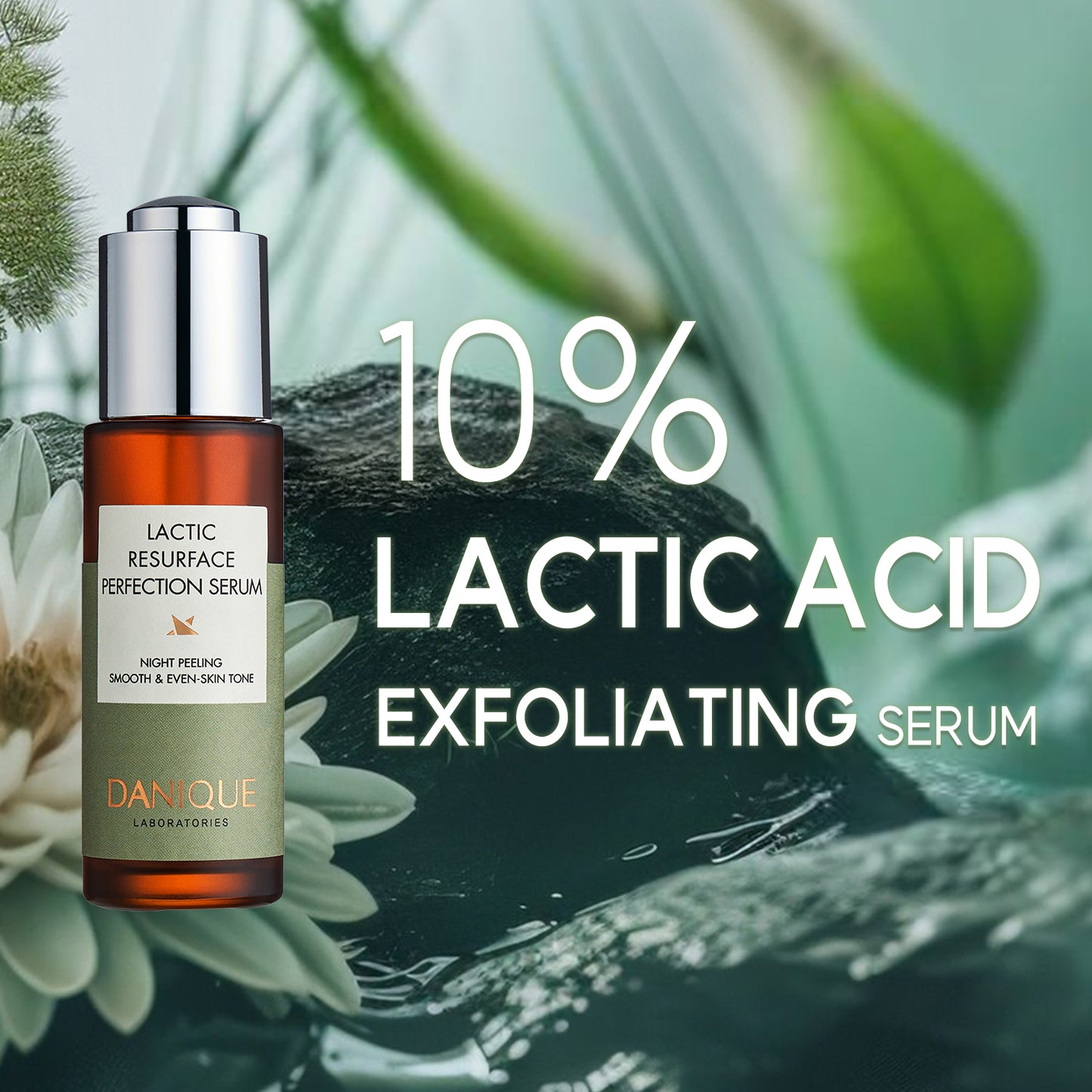 DANIQUE  Lactic Resurface Perfection Lactic Acid Night Peeling Serum for Even Skin Tone 30ml, Korean Skin Care Beauty Serum Booster
