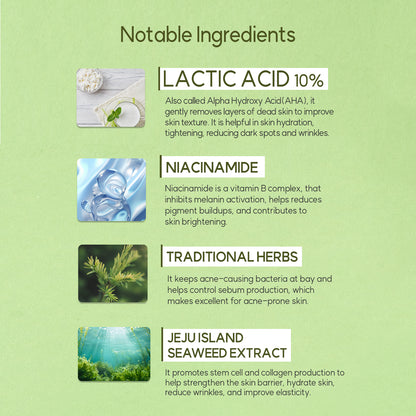 DANIQUE  Lactic Resurface Perfection Lactic Acid Night Peeling Serum for Even Skin Tone 30ml, Korean Skin Care Beauty Serum Booster