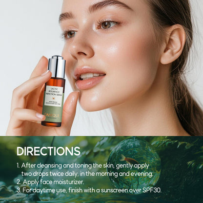 DANIQUE  Lactic Resurface Perfection Lactic Acid Night Peeling Serum for Even Skin Tone 30ml, Korean Skin Care Beauty Serum Booster