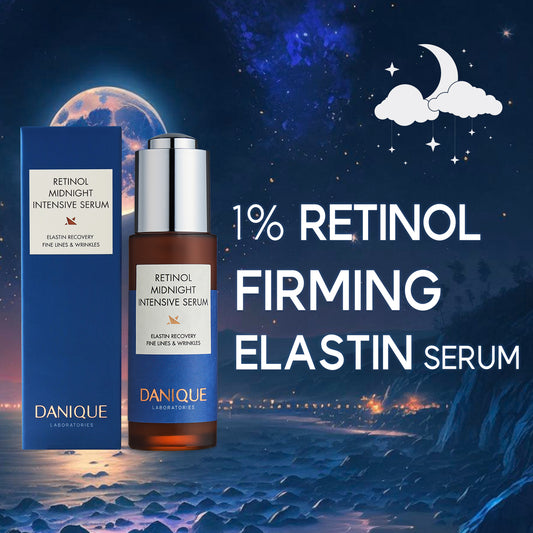 DANIQUE Retinol Midnight Intensive Serum - Stem Cell Advanced Solution for a Youthful Look and Wrinkle Care - 30ml, Korean Skin Care Beauty Serum Booster