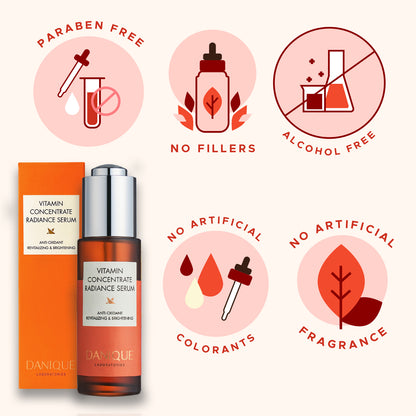 DANIQUE Vitamin Concentrate Radiance Serum, Stem Cell Korean Skin Care Beauty Serum Booster