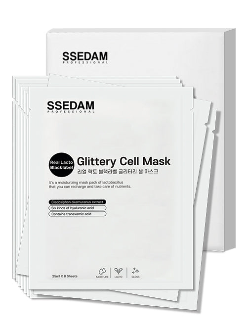 Real Lacto Blacklabel Glittery Cell Mask
