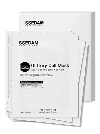 Real Lacto Blacklabel Glittery Cell Mask